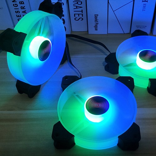 COOLMOON 120mm RGB Cooling Fan Radiator Heatsink for PC Desktop Computer Chassis - Afbeelding 20 van 21