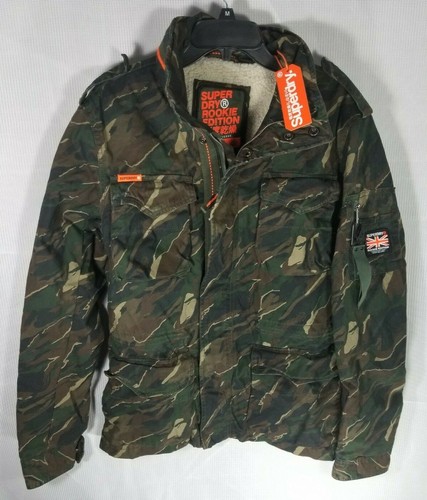 SUPERDRY Dark Camo Rookie Jacket SIZE 