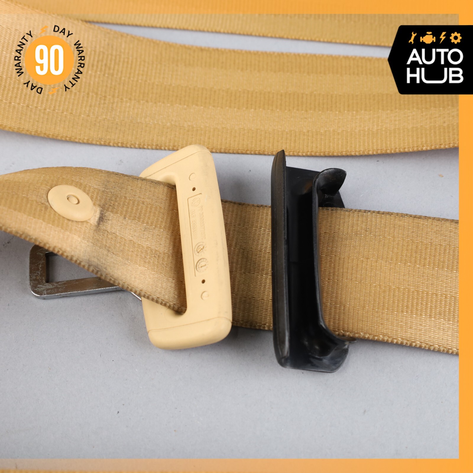 07-11 Bentley Continental GTC Rear Left or Right Side Seat Belt Beige OEM 60k