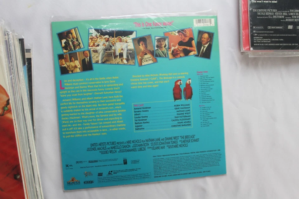 THE BIRDCAGE laserdisc LD DELUXE LETTERBOX ROBIN WILLIAMS *BUY MORE AND SAVE* - Imagem 2 de 4