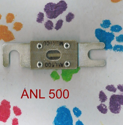 BUSSMAN ANL 500 FUSE ANL500 FUSE 500 AMP ANL BUSS FUSE - Picture 2 of 2