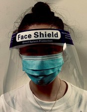 25 Pieces Safety Full Face Shield Reusable Washable Protection Anti-Splash