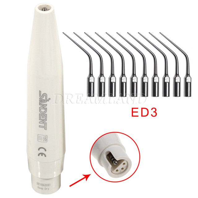 Dental Ultrasonic Piezo Scaler Handpiece for DTE SATELEC & 10* Endo Tip
