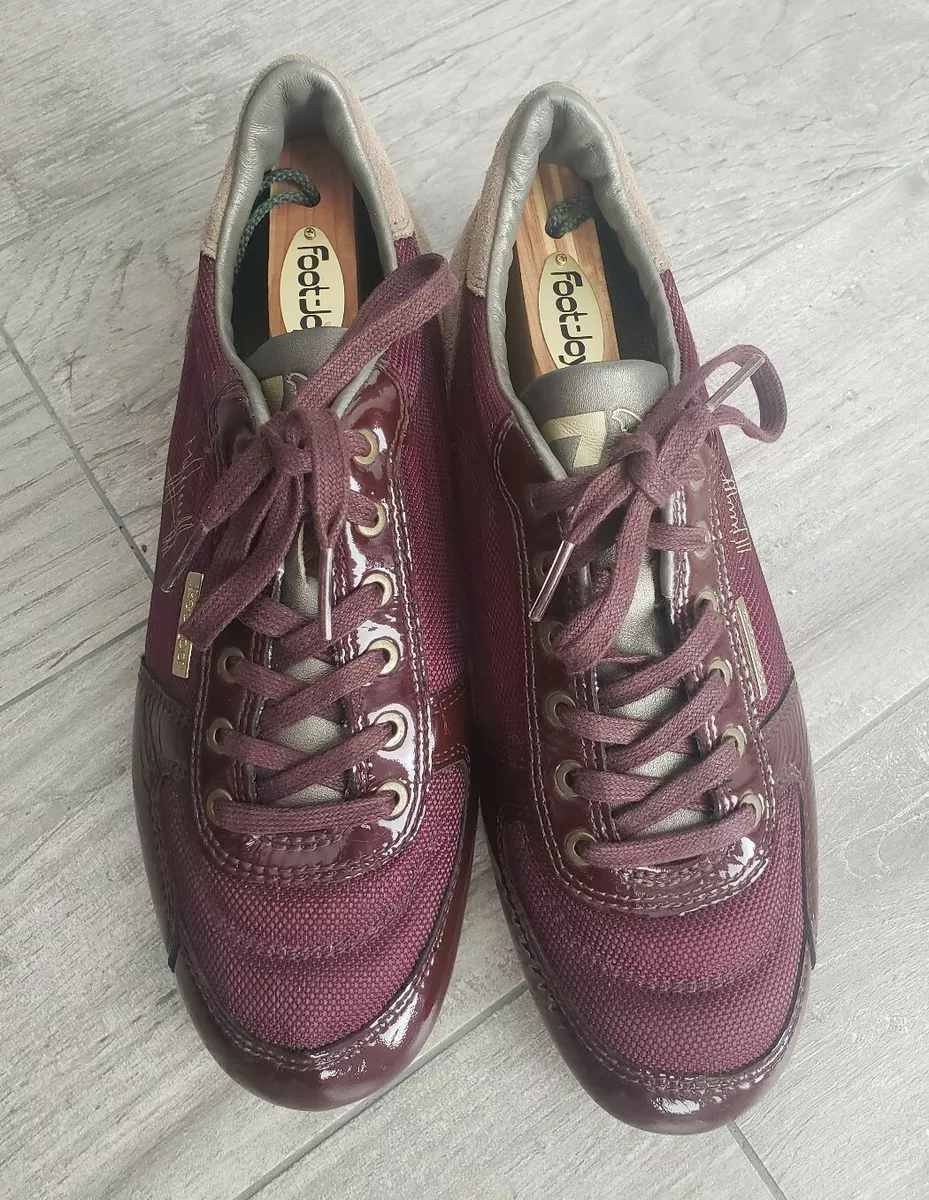 CRUYFF women Recopa Alano burgundy lace up sneakers sz 40 US 7
