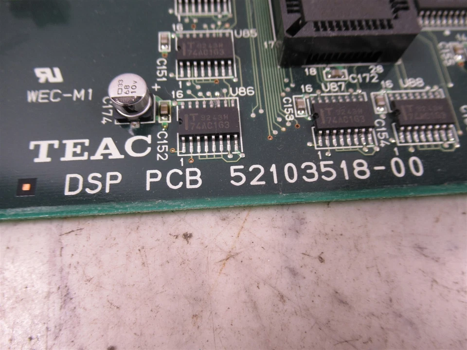 Módulo de placa de circuito TEAC DSP PCB 52103518-00 para reproductor DAT TASCAM DA 88  Foto 2 de 4