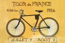 Tour de France Bike Bicycle Cycle 1936 Race Sport Vintage Poster Repro FREE S/H