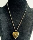 Gold Plated 925 Diamond Reverse Heart Locket Pendant Necklace
