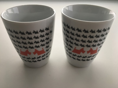 ScottieStyle Kaffeebecher 2er Set, Scottie Scottish Terrier Tasse, NEU