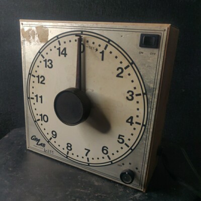 GraLab Model 253 Universal Timer 15 Min 15 Hr Vintage Lab Timer Working