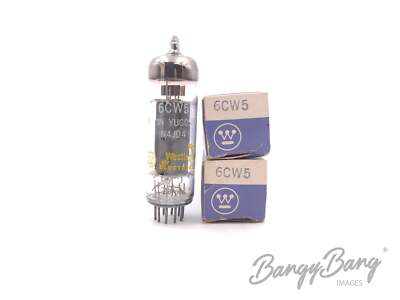 2 Vintage Westinghouse 6CW5/EL86 Power Amplifier Pentode Audio Vacuum ...