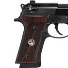 Beretta 92X Full Size Grips Turkish Walnut Wood Grip New SET Handmade Metal Logo