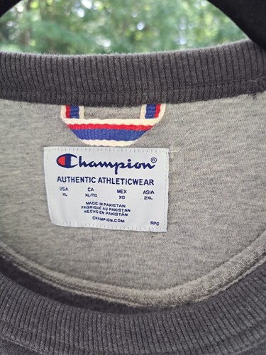 Champion Para Hombres Talla XL Gris Oscuro Powerblend Polar Cuello Redondo Pullover Sudadera - Imagen 3 de 8