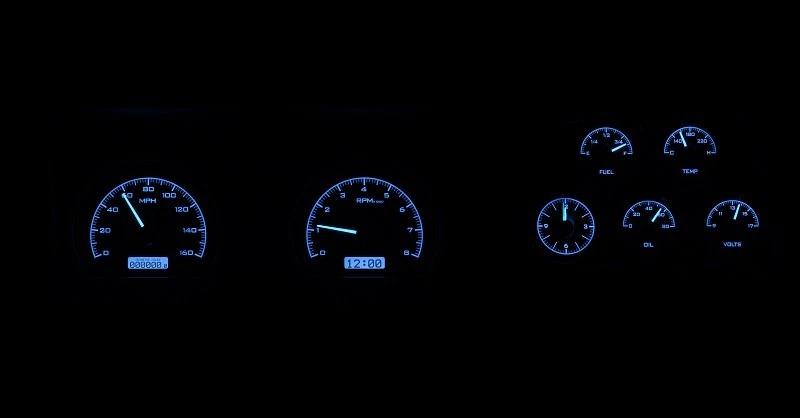 Reloj analógico Dakota Digital 1978-82 Chevy Corvette Gauge System VHX-78C-VTA-K-B Foto 4 de 4