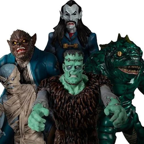Mezco's Monsters Tower of Fear 5 Points Action Figures Deluxe Set | eBay