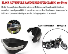 "BLACK ADVENTURE HANDGUARD" FIT FOR ROYAL ENFIELD CLASSIC 350 & 500