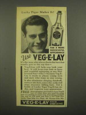 1938 Lucky Tiger Veg-e-lay Ad