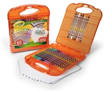 Portable Art Case Twistable Colored Pencils Set Kids Traveling Drawing Kit 65 Ct