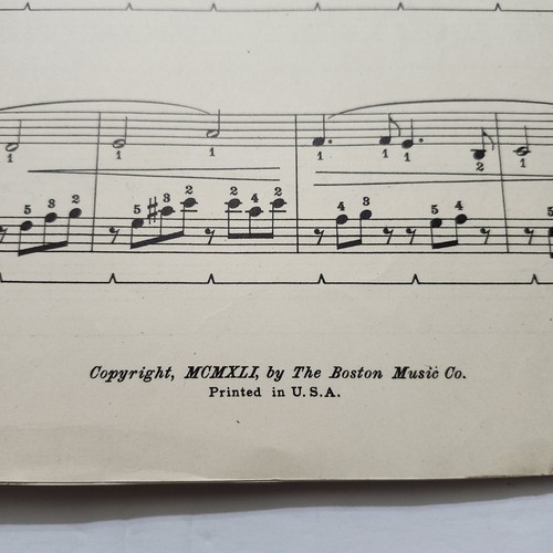 The White Swan Sheet Music Piano Solo Bernice Frost 1941 - Picture 3 of 4