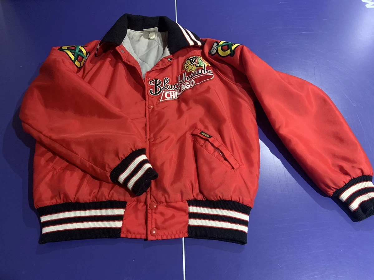 80's Lady Hawks Varsity Nylon Jacket - M/L