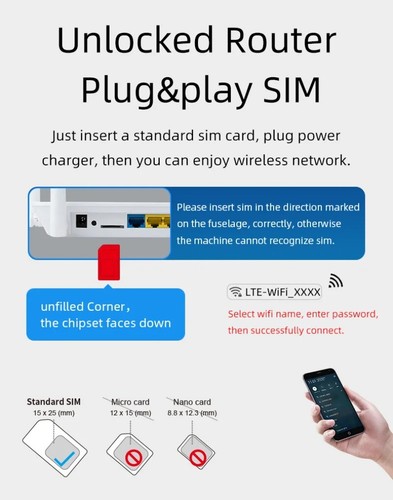 4G WIFI Router LT260A Network LTE Mobile Dual Band 2.4G&5.8Ghz SIM Card Slot - 第 19/24 張圖片