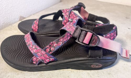 Chaco pink black classic outdoor hiking sandals women's 8 Z2 - Picture 2 of 11