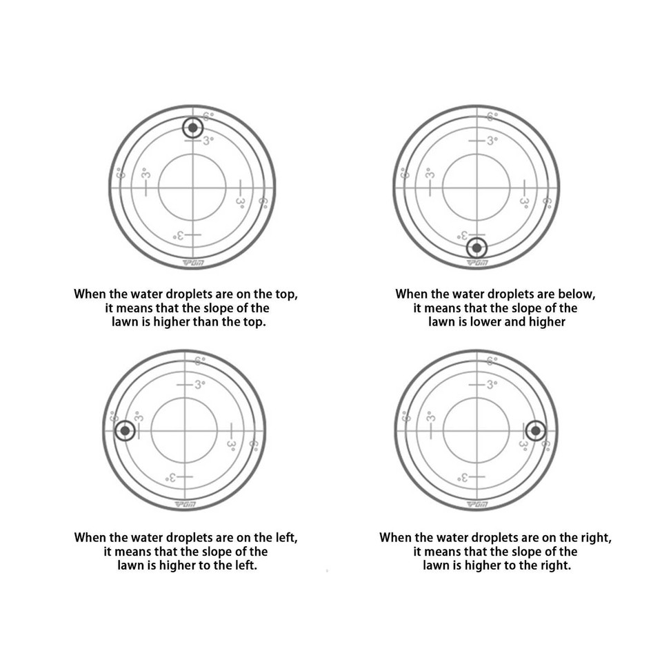 Golf Marker Level Golf Hat Clip Putt Golf Ball Marker Round Bubble