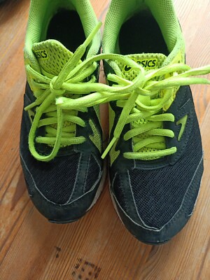 asics turnschuhe Sneaker 35,5 Schwarz Gelb 