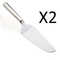 Norpro Polished Stainless Cutting Edge Cake Server W/ Ergonomic Handle (2-pack) on sale Norpro Polished Stainless Cutting Edge Cake Server W/ Ergonomic Handle (2-pack) on sale