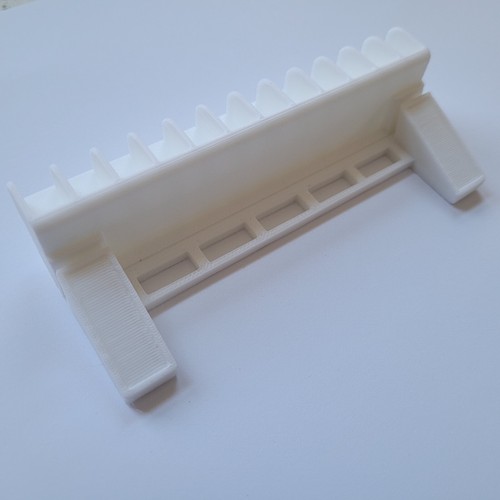 M2 SET of 2 WHITE 3D Printed Car Display Slanted Stand Type 3 - Picture 2 of 6