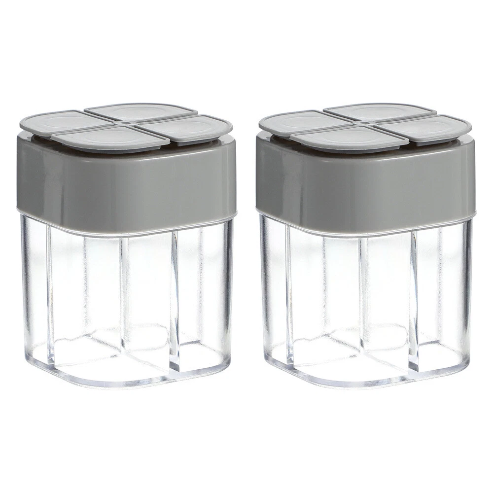 6 Spice Jars with Shaker Insert, Stainless Steel Lid, Spice Jars