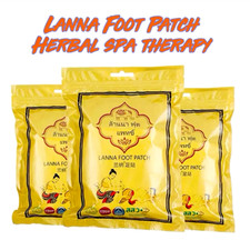 3x Foot Patch Lanna Foot Pads Spa Relieve Health Foot Care Detox Foot Relax Body