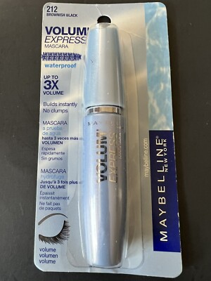 Maybelline Volum' Express Waterproof Mascara Brownish Black 212 New