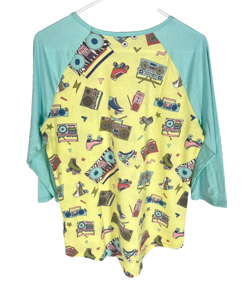 Camisa LULAROE Randy Talla Mediana Mayor Unicornio Mujer Divertida Diseño Años 80 NUEVA NUEVA CON ETIQUETAS Foto 4 de 4