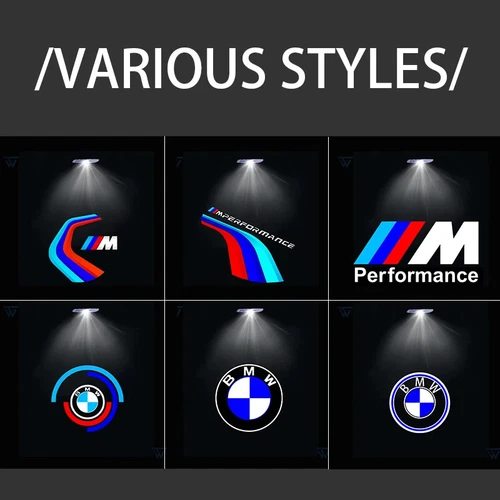 2-4Pcs Car Door Projector Laser Led Lights Shadow Lamps Decoration For B-M-W - Picture 6 of 26