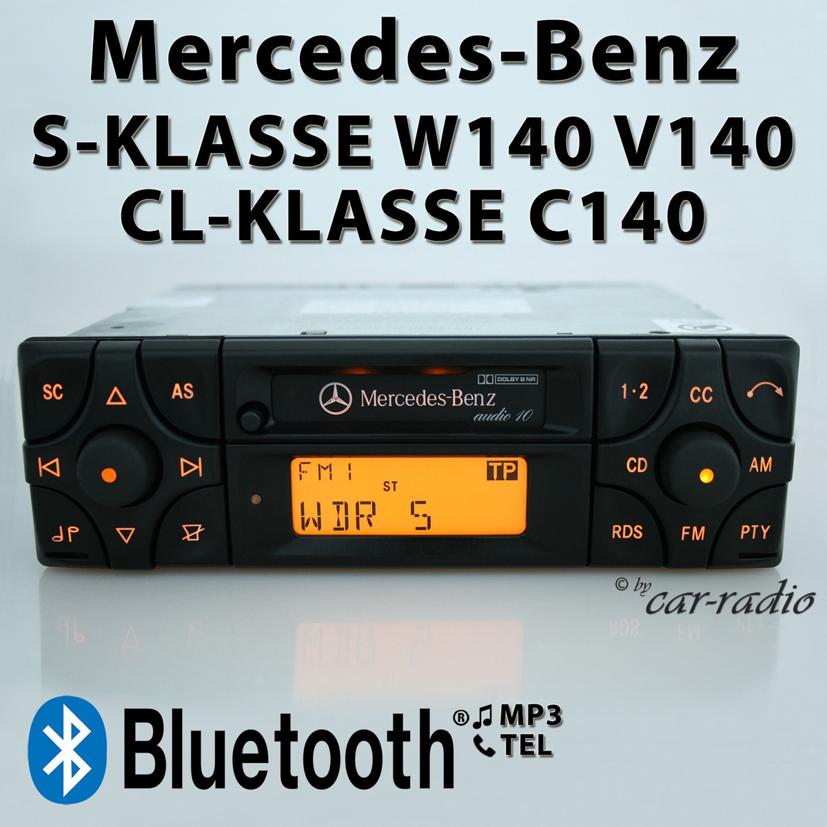 Original Mercedes W140 Radio Audio 10 BE3200 Bluetooth Radio MP3