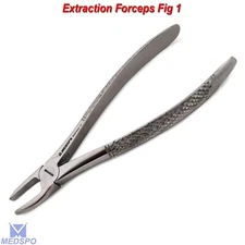 Dental Extraction Forceps # 1 Upper Central & Canines Root Extracting Instrument