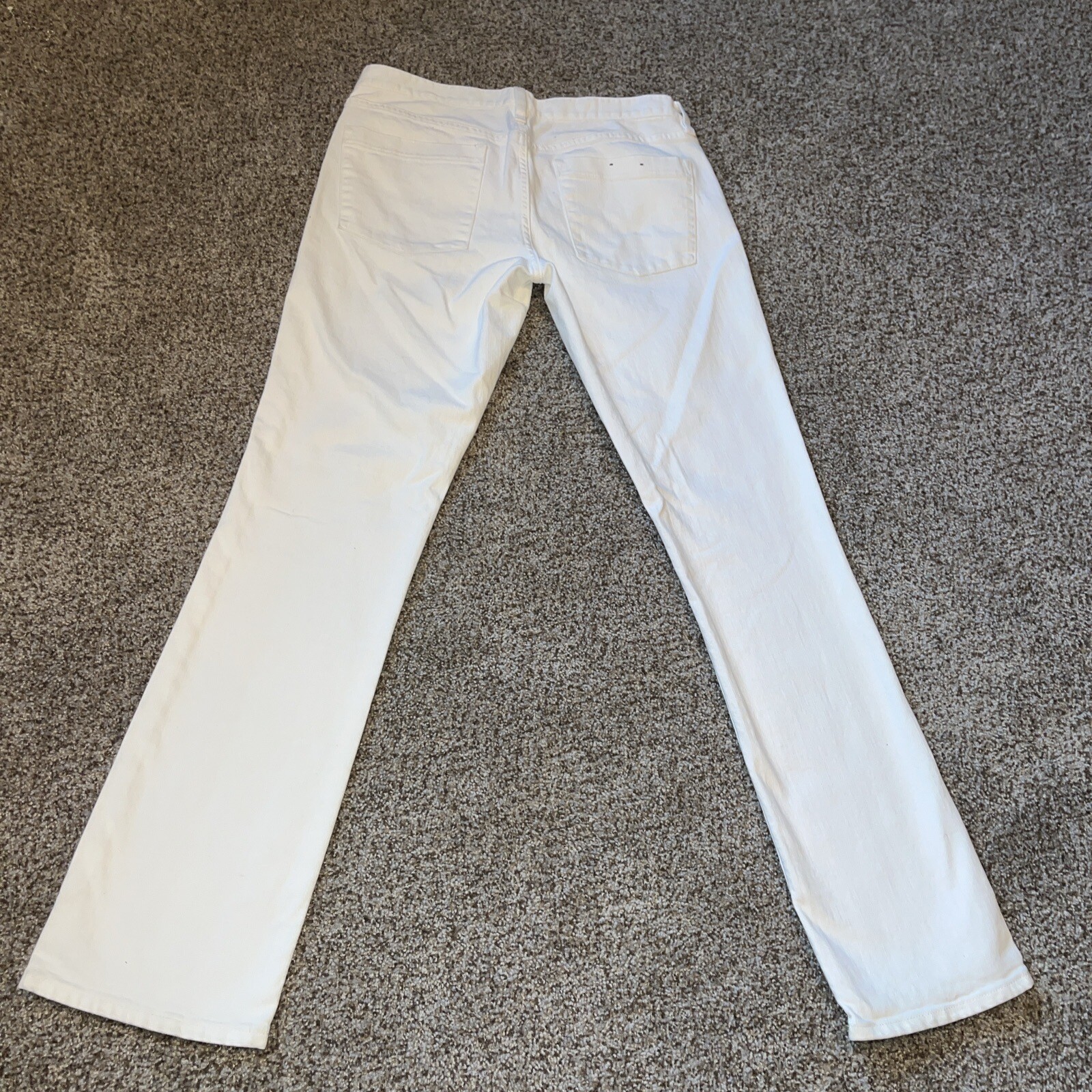 J. Crew Matchstick White Jeans Straight Cut 30 Short 31x32 - View 11