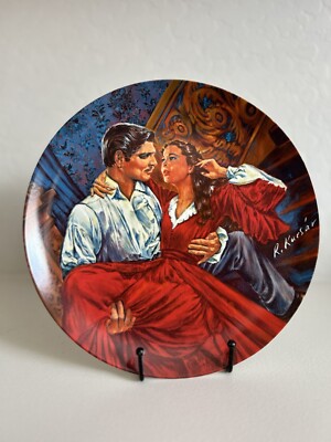 Limited Edition Of  Scarlett And Rhett-The Finale  Painted Plate