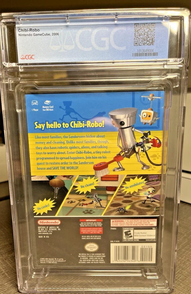 Nintendo GameCube CHIBI ROBO - CGC 9.4 A NEW SEALED - RARE GRADE! - Image 2 of 4