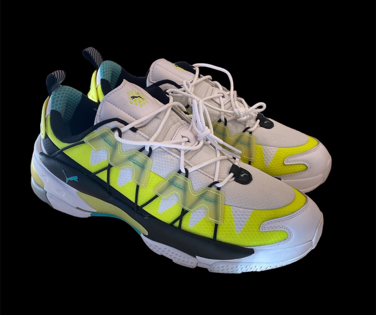 0425) Puma LDQCell Omega Lab White/Black/Yellow 370928-01 Men's