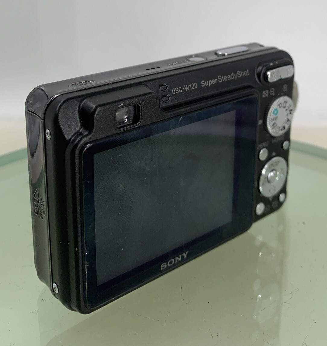 Sony Cyber-shot DSC-W120 7.2MP Digital Camera BLACK WITH