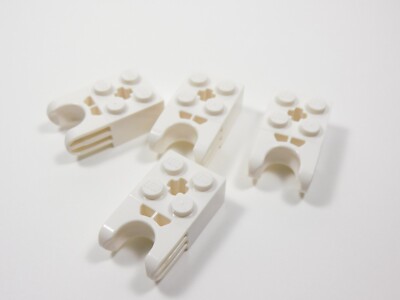 LEGO 4 White 2x2 Modified Bricks w/ Ball Socket N4