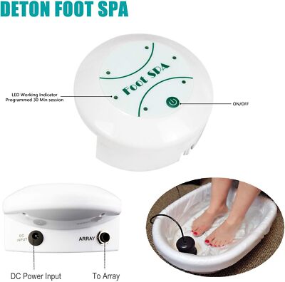 Ionic Detox Foot Bath Spa Machine Portable Salon Ion Aqua Foot Bath Beauty Tools