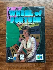 Wheel of Fortune N64 Nintendo 64 Instruction Manual Only