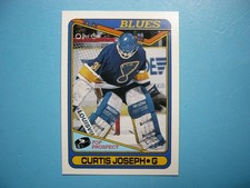 1990/91 O-PEE-CHEE NHL HOCKEY CARD #171 CURTIS JOSEPH ROOKIE RC NM SHARP!! OPC. rookie card picture