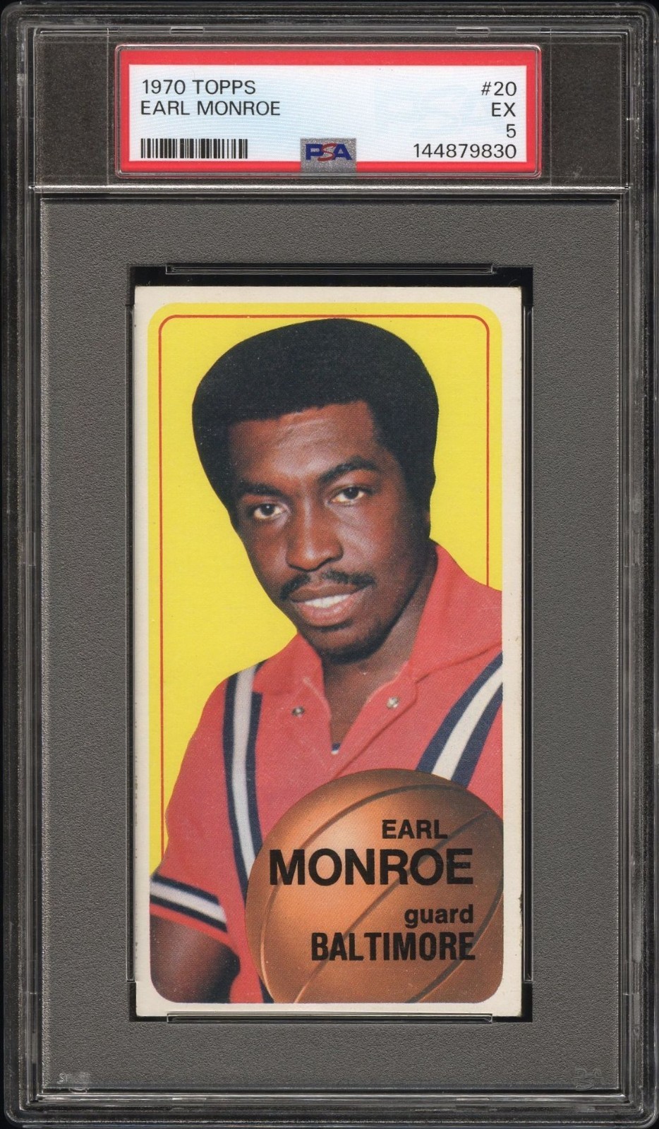 1970/71 Topps Basketball Earl "Pearl" Monroe #20 PSA Graded EX 5 144879830