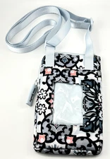 Vera Bradley Lisbon Medallion RFID Mini Cellphone ID Window Crossbody Bag