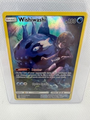 Pokémon Wishiwashi GX   Sun & Moon Cosmic Eclipse 2017 Secret Rare Holo FA