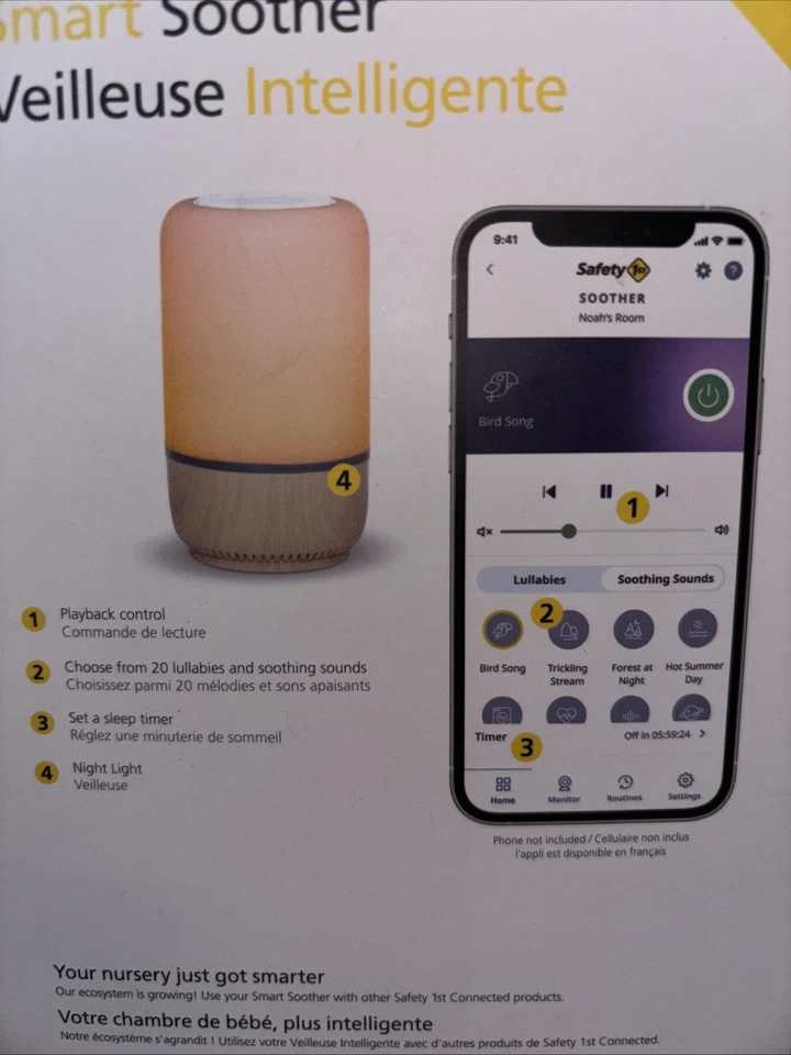 Chupete inteligente Safety 1st, natural con blanco Foto 2 de 4