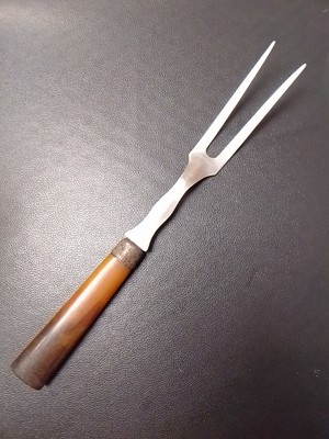 Bakelite Meat Fork Marbled Stainless